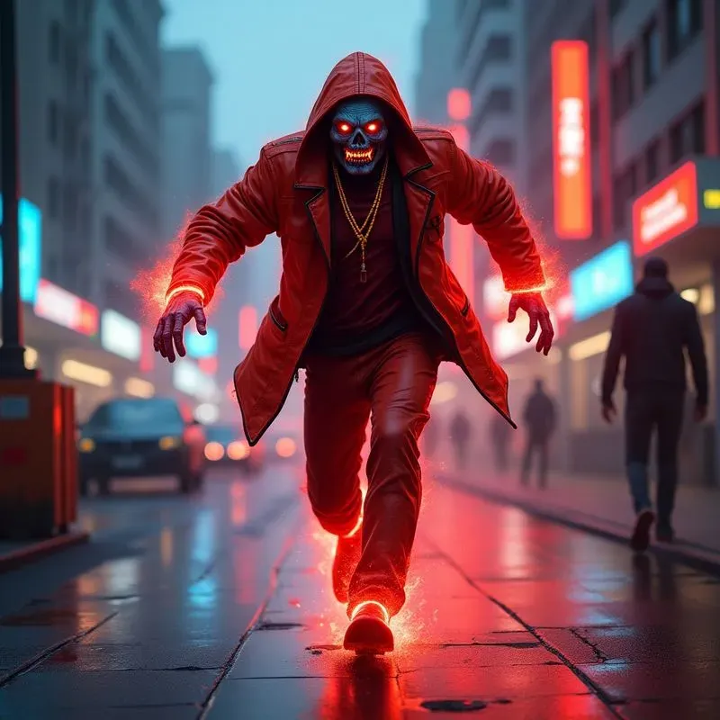 Vibrant And Fast Art Cyberpunk Style