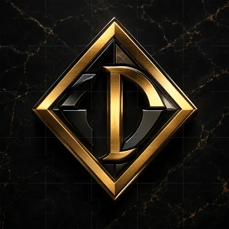 Luxury Metallic Brand Icons