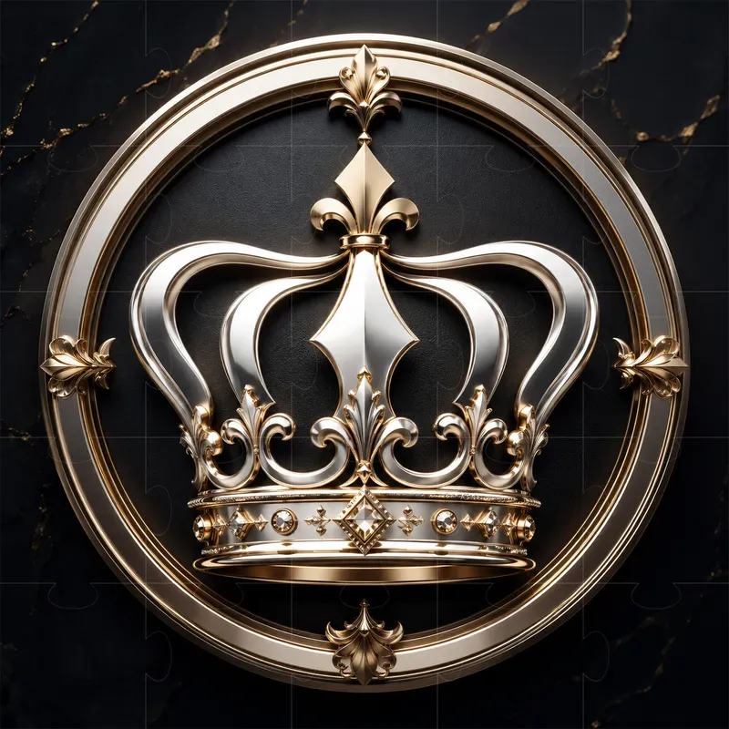 Luxury Metallic Brand Icons