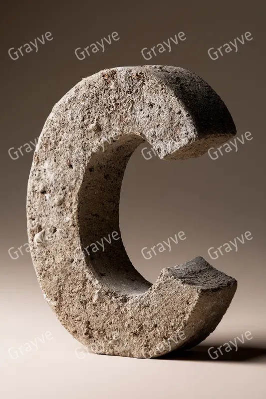 Raw Industrial 3D Typography