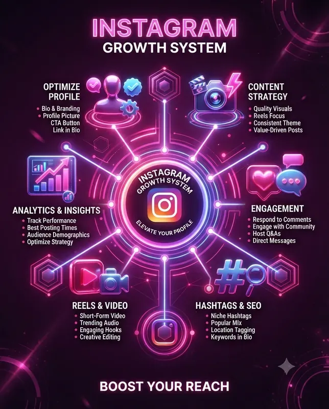 Neon Growth Infographics