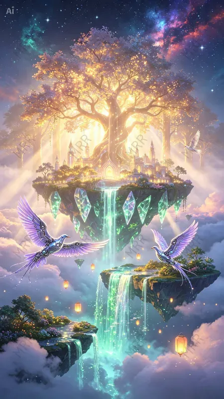 Surreal Floating City Creators