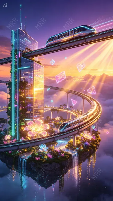 Surreal Floating City Creators