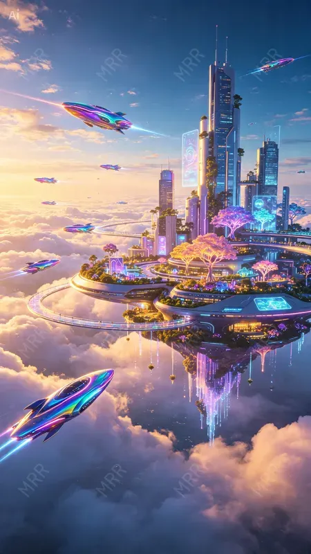 Surreal Floating City Creators