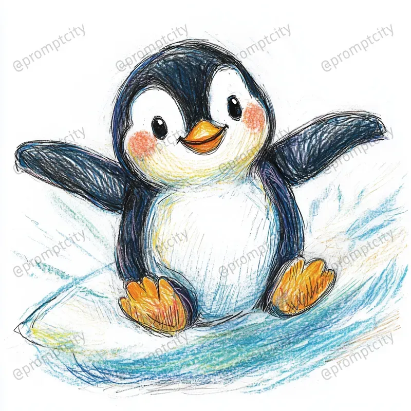 Whimsical Pastel Scribble Art