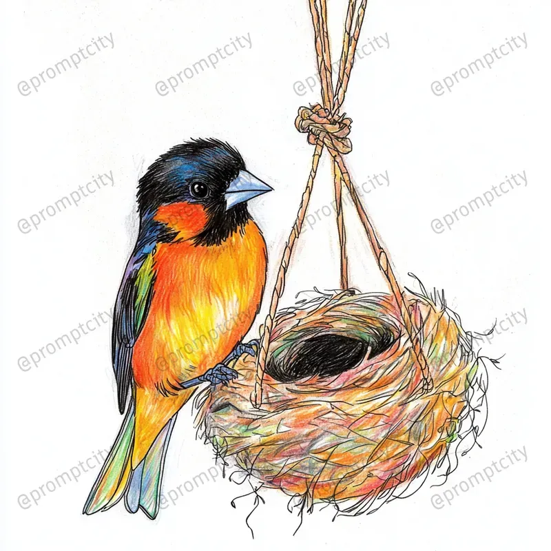 Whimsical Pastel Scribble Art