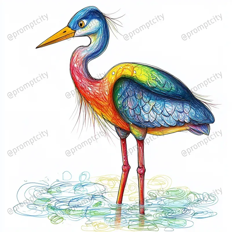 Whimsical Pastel Scribble Art