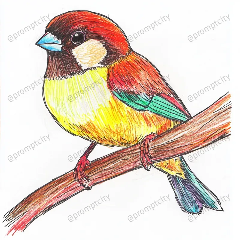 Whimsical Pastel Scribble Art
