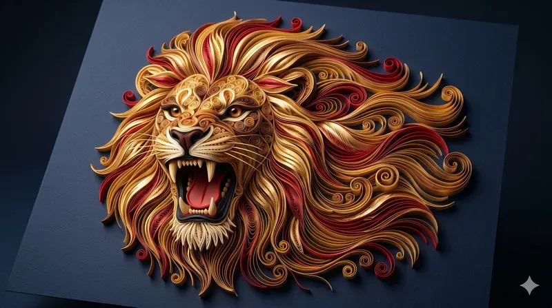 Elegant 3D Paper Quilling Art