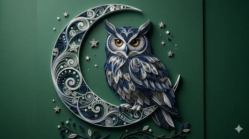 Elegant 3D Paper Quilling Art