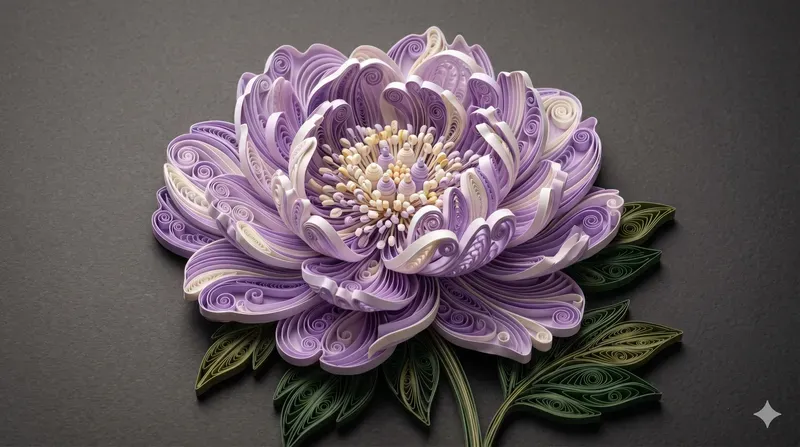 Elegant 3D Paper Quilling Art