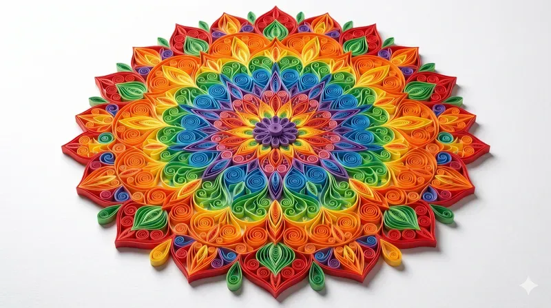 Elegant 3D Paper Quilling Art