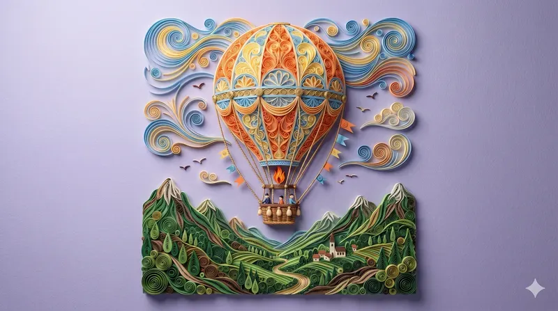 Elegant 3D Paper Quilling Art
