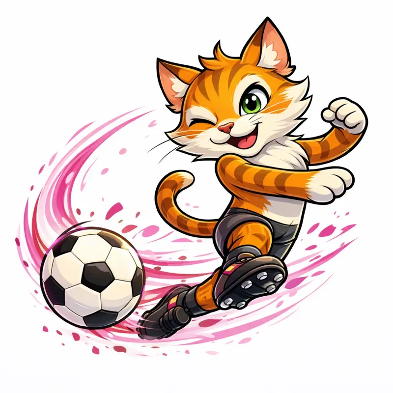 Cute Cartoon Football Mascots