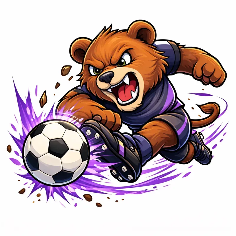 Cute Cartoon Football Mascots