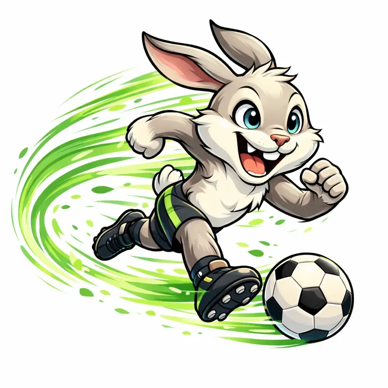 Cute Cartoon Football Mascots