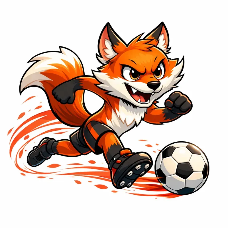 Cute Cartoon Football Mascots