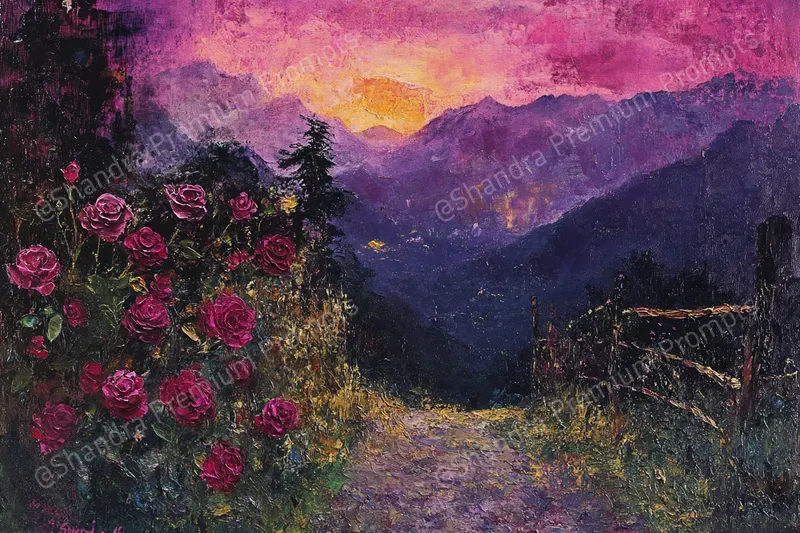 Vintage Impasto Oil Paintings