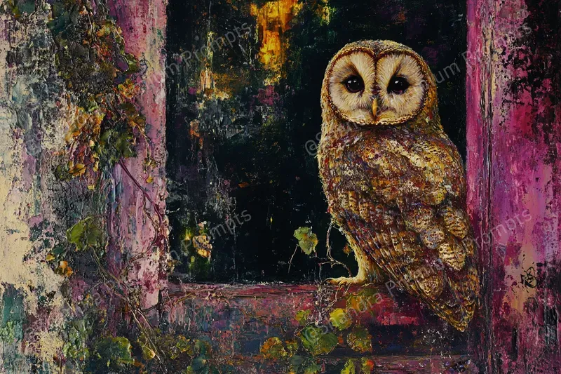 Vintage Impasto Oil Paintings