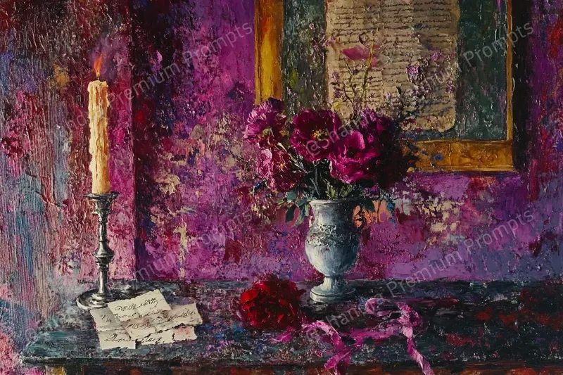 Vintage Impasto Oil Paintings