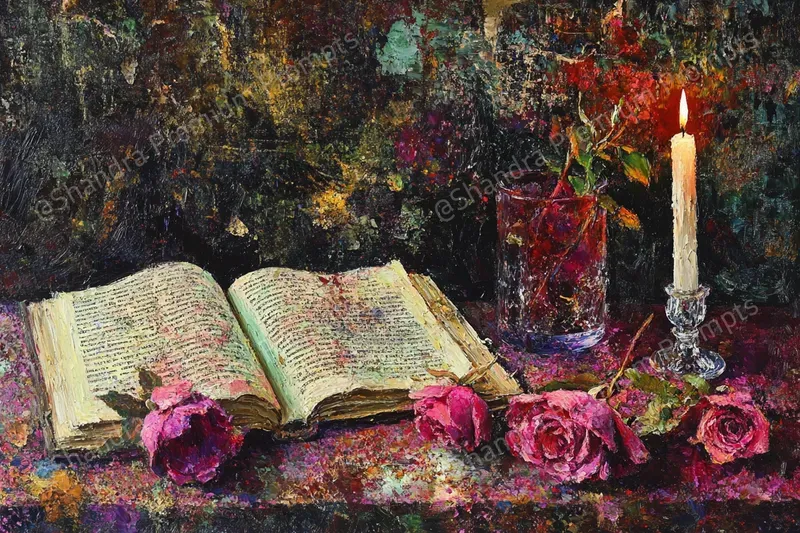 Vintage Impasto Oil Paintings