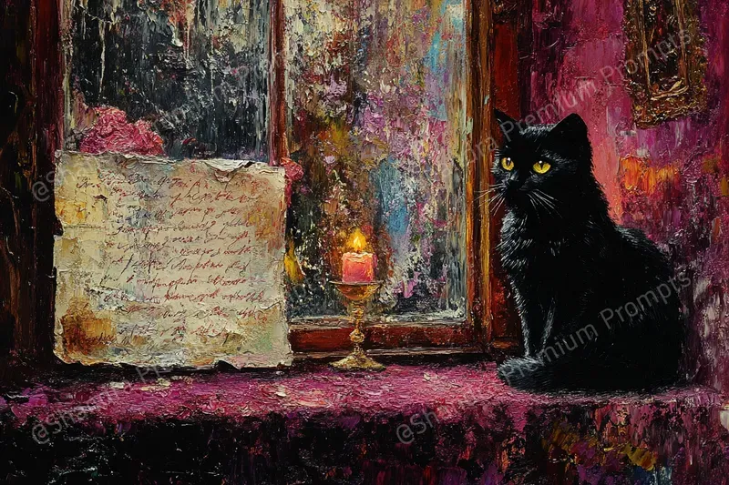 Vintage Impasto Oil Paintings