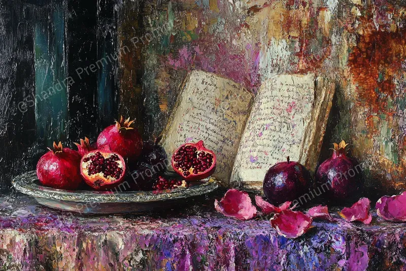 Vintage Impasto Oil Paintings