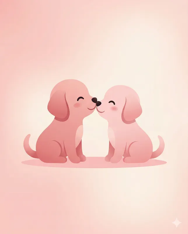 Minimal Love Animal Clipart