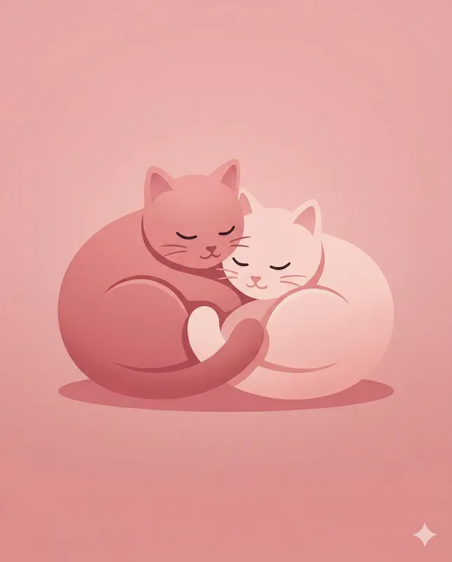 Minimal Love Animal Clipart