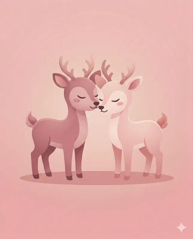 Minimal Love Animal Clipart