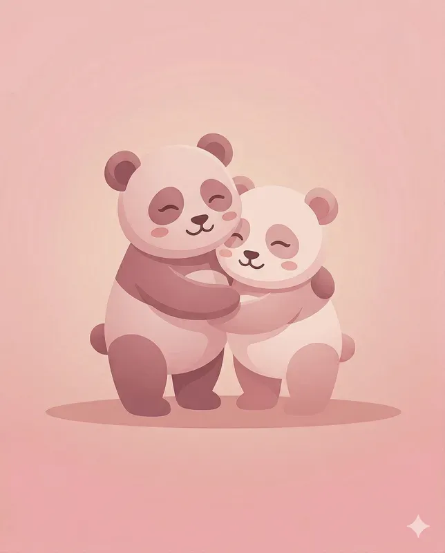 Minimal Love Animal Clipart