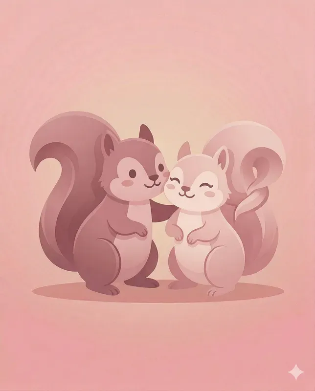 Minimal Love Animal Clipart