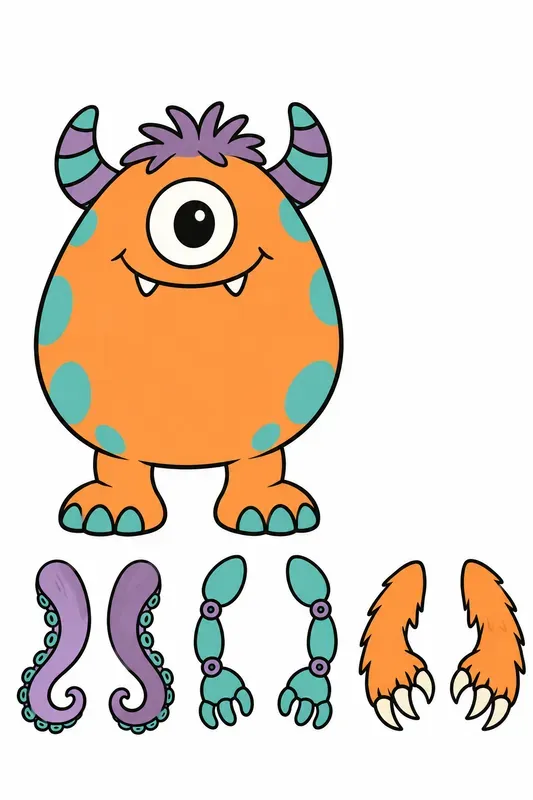 Monster Mix And Match Assembly Pages