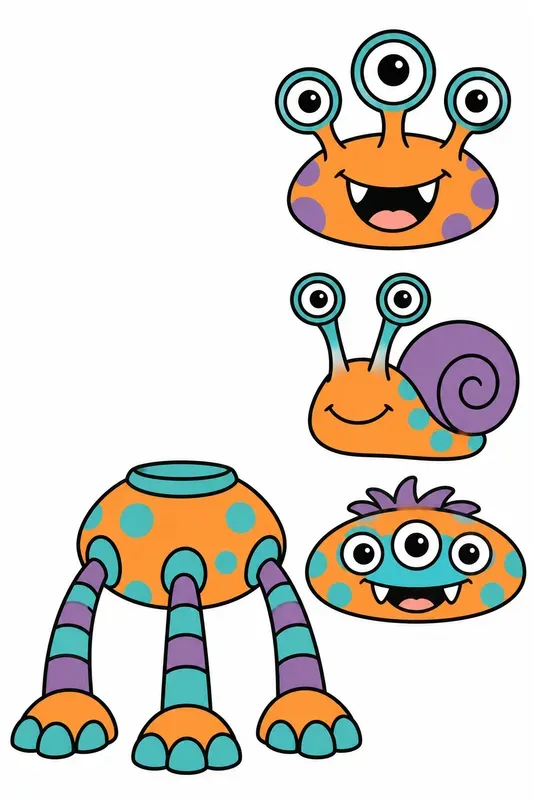 Monster Mix And Match Assembly Pages