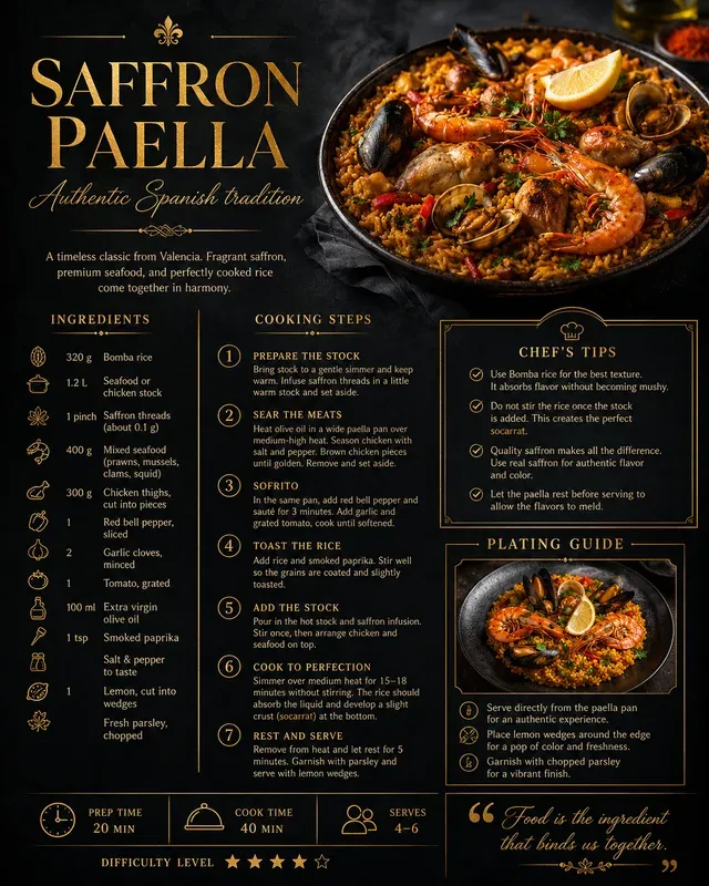 Luxury Recipe Infographic Templates
