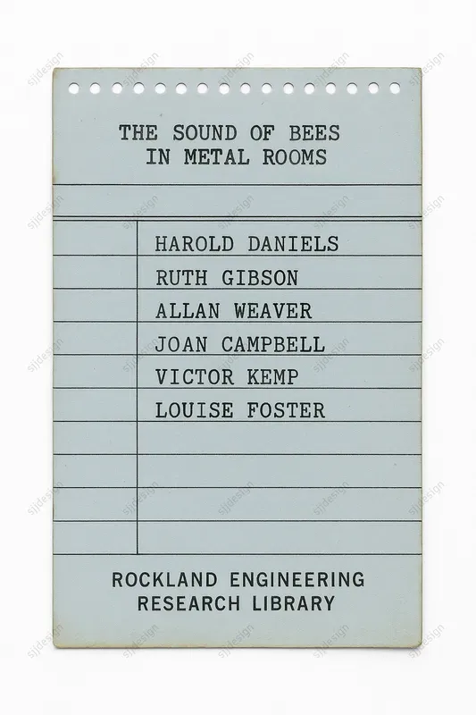 Vintage Library Checkout Card Style