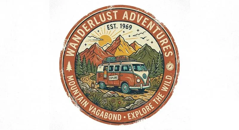 Retro Tshirt Sticker Badges