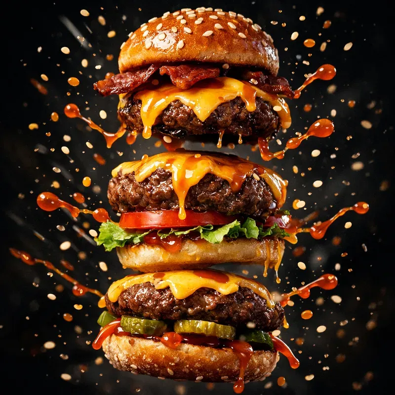 Floating Food Cinematic Shots