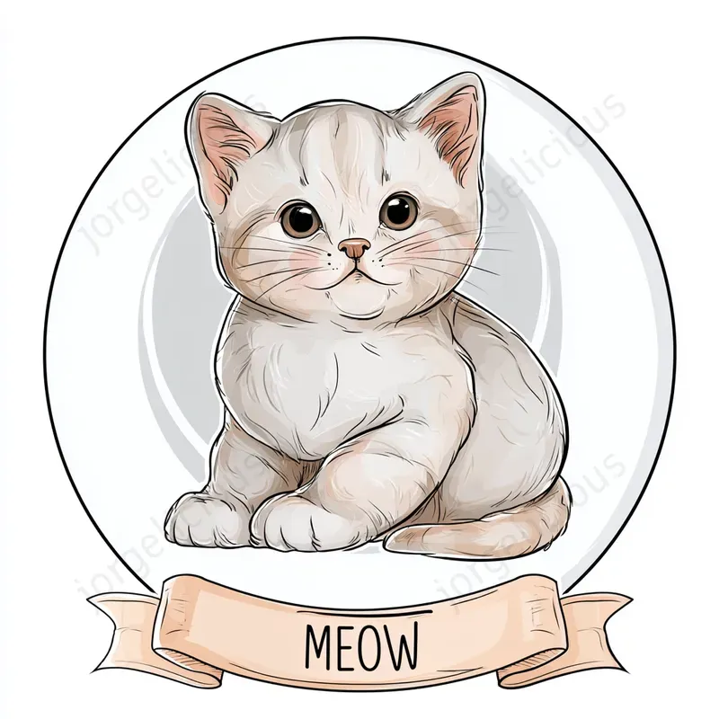 Soft Line Art Prints Stickers