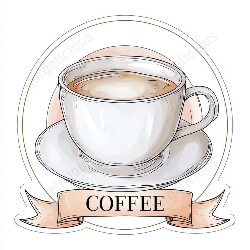 Soft Line Art Prints Stickers