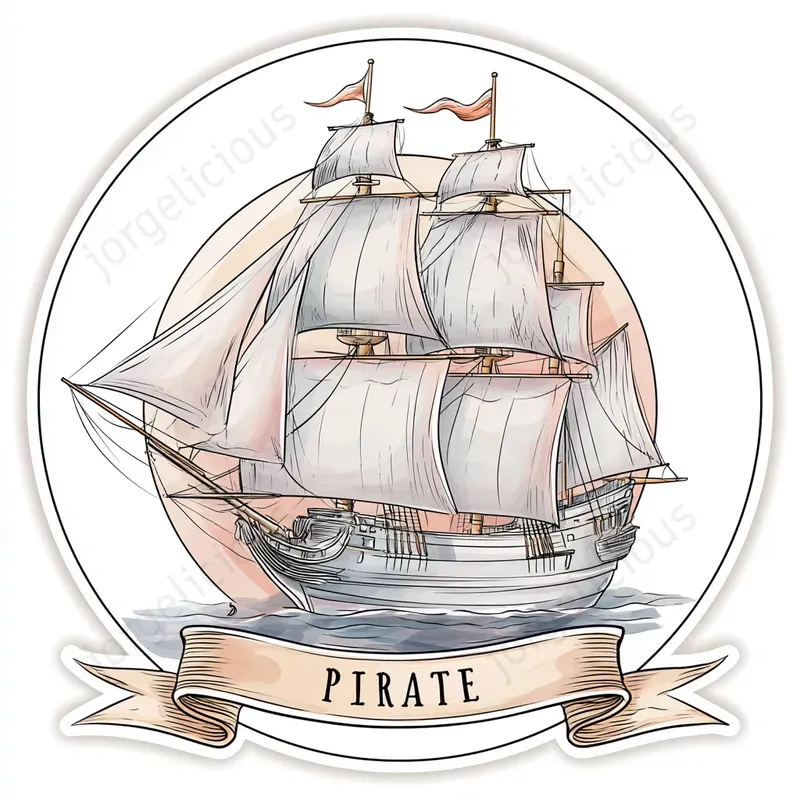 Soft Line Art Prints Stickers