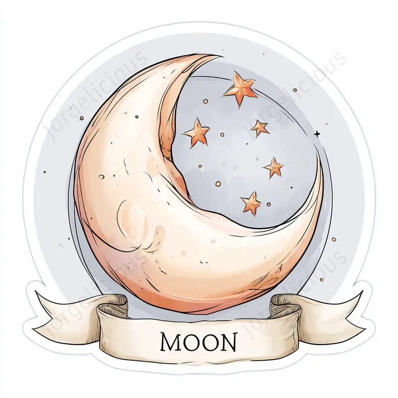 Soft Line Art Prints Stickers