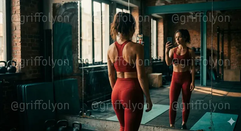 Gym Girl Mirror Selfies