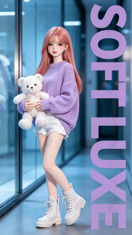 Cute Doll Girl Portraits
