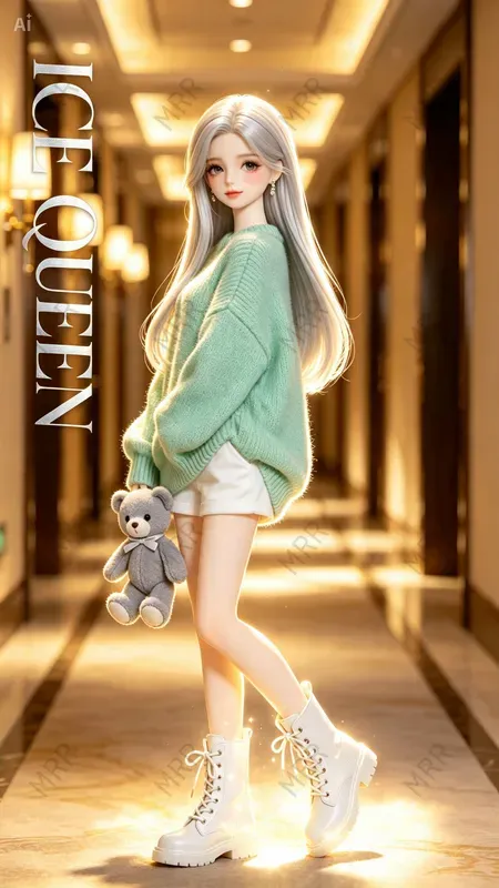 Cute Doll Girl Portraits