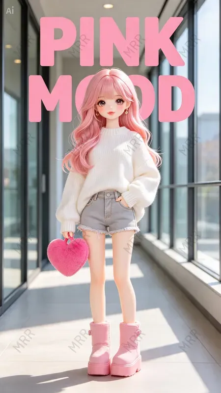 Cute Doll Girl Portraits