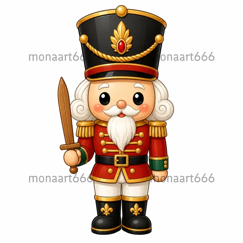 Cozy Christmas Character Tshirt Cliparts