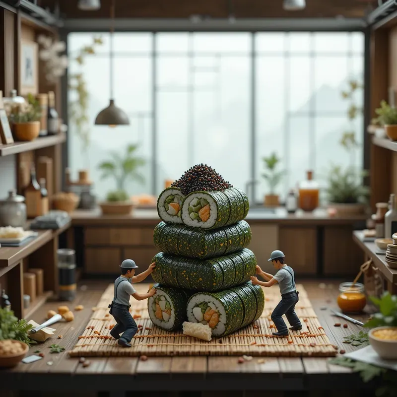 Whimsical Miniature Food Constructions