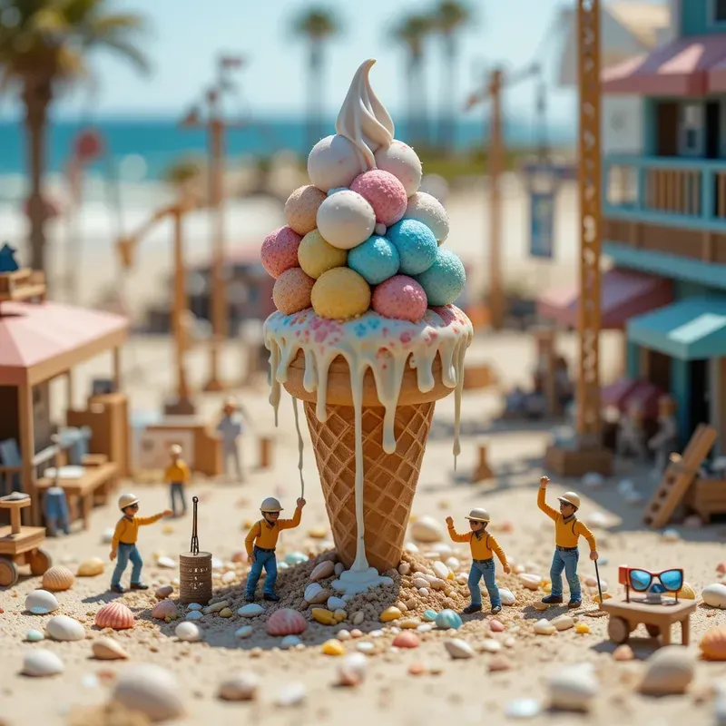 Whimsical Miniature Food Constructions