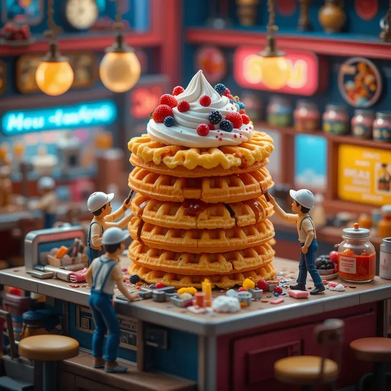 Whimsical Miniature Food Constructions